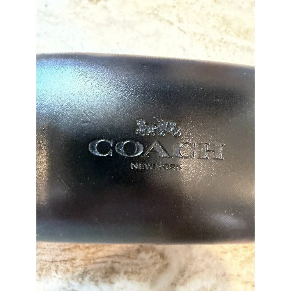 Coach black leather